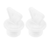 Angoily Bouchon D'étanchéité en Caoutchouc Blanc pour Bouillotte, Résistant la Casse, Compatible Plupart des Paquet D'eau Chaude, Lot de 2 Pièces
