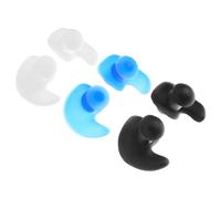 Angoily Bouchons D'oreille Étanches en Silicone pour Adulte, Petit Bouchon D'oreille Facile à Porter, 3 Paires, Adaptés pour Natation