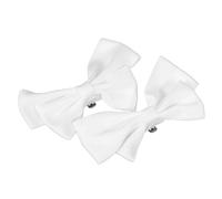 Angoily Boucles à Clip pour Chaussures de Mariage Lot de 2 Décorations Amovibles en Tissu Blanc Cassé pour Talons Hauts Féminins Accessoires pour Cérémonie Nuptiale