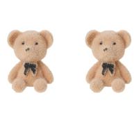 Angoily Boucles D'oreilles pour Femmes D'ourson en Flocage Kaki, Légères et Délicates, Décoration D'oreille pour Cérémonie ou Rendez-