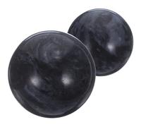Angoily Boules Chinoises Baoding en Jade Noir 2 Pièces pour Massage et Relaxation des Mains, Exercice Santé Maison et Détente Devant la Télévision Couleur Aléatoire