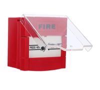 Angoily Bouton Alarme Incendie Manuel à Réinitialisation Appel Urgence Senior Installation Facile Résistant aux Intempéries Point Alerte Incendie Réutilisable