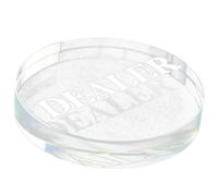 Angoily Bouton de Croupier de Poker en Verre Résistant à l'usure, Grand et Réutilisable, Accessoire Pratique pour Tournois de Poker