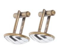 Angoily Boutons de Manchette Homme en Alliage Motif Piano Créatif Léger 2pcs Accessoires de Costume pour Mariages et Partenariats d'affaires