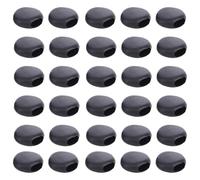Angoily Boutons de Masque Facial Réglables 27 Noirs, Lot de 500 Pièces, Boucles Antidérapantes en Plastique Rondes pour Ajusteur de Cordon Élastique, Accessoires Couture DIY Adaptés