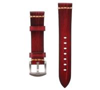Angoily Bracelet de Montre Rétro en Cuir Véritable Lisse pour Hommes | Remplacement Confortable, Respirant au Quotidien Bureau, pour Montres Rondes Analogiques et Amateurs