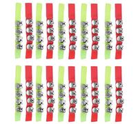 Angoily Bracelets de Noël Clochettes et Hochets 24 Pièces Taille Ajustable pour Poignets ou Chevilles Accessoires Festifs pour Fêtes et Activités Éducatives