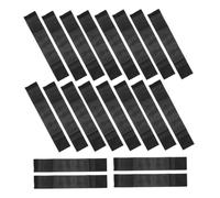 Angoily Brassard de Deuil Noir Surface Non Réfléchissante en Polyester Élastique 20 Pièces Aspect Sobre et Professionnel, pour Service Commémoratif et Usage Sportif