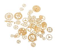 Angoily Breloques en Métal Soi-même, Pendentifs de Collier Steampunk Vintage, Lot de 2 Sachets, Couleur Or Aléatoire, Légères, Accessoires Création Bijoux pour Bracelets Style Aléatoire