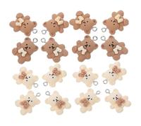 Angoily Breloques En Résine Ours Noeud 24pcs Diy Garçon Et Filles Kit Fabrication Bijoux Brun Crème Accessoires Bijoux Suspendus Anniversaire Noël Loisirs Créatifs