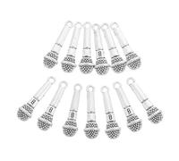 Angoily Breloques Micro en Alliage Antique 20 Pièces 26,5x7 Mm pour Bijoux DIY Passionnés de Bracelets et Colliers Scène Musicale Création Artisanale