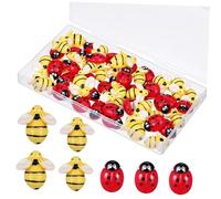 Angoily Breloques Pour Artisanat Abeilles Pour Artisanat Breloques Résine à Dos Plat Décorations Abeilles Décorations De Bêtes à Bon