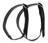 Angoily Brides de Talon Ajustables 2 Pièces en Pu, Boucle, Noires | Bande Élastique Détachable, Réduit les Frottements, Soutien Discret, pour Chaussures sans Lacets
