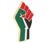 Angoily Broche Drapeau Palestinien Métal Robuste Épingle à Bouton Unisexe Vêtements Poing Emblématique Symbole Patriotique pour Paquet à Dos et Chapeaux