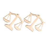 Angoily Broche en Alliage pour Homme 2pcs Design Unique Balance Justice Résistant à L'usure Fixation Sécurisée pour Événements Formels