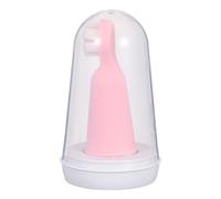 Angoily Brosse à Dents en Silicone pour Bébé 0-1 An, Manche Doigt avec Design Trois Faces, Poils Doux pour Nettoyage des Gencives et Langue, Facile à Contrôler