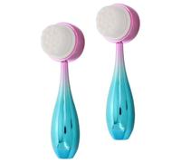 Angoily Brosse Visage Silicone Recto Verso 2pcs Exfoliante et Étanche pour Gommage Visage et Élimination des Points Noirs à Domicile Voyage