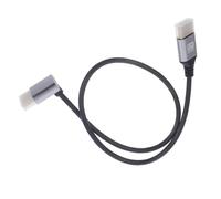 Angoily Câble à avec Connecteur Coudé Rallonge pour Moniteur Hdtv Accessoire Alliage Aluminium et Cuivre Étamé Adapté et Consoles de Jeux