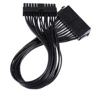 Angoily Câble D'extension d'alimentation PC 24 Broches ATX 30 Cm 18awg Cuivre Pur, pour Carte Mère Informatique, Verrou Sécurisé, Compatible 20 4 Broches, Usage Interne