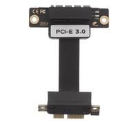 Angoily Câble d'extension PCI-E 3.0 1X vers 1X - Adaptateur à Angle Droit - Câble d'extension PCIe Flexible de 5 cm pour l'extraction de Cartes Graphiques et de GPU externes