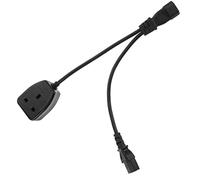Angoily Câble Extension Iec Prise UK Broches Noir pour Moniteurs et Alimentation Pc Compatible Ups