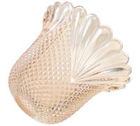 Angoily Cache-ampoule Ouverture 3,5cm Forme Fleur Diffusion Uniforme Lumière Abat-jour Suspendu Vintage en Verre Facile à Installer Entretenir, pour Lecture et Détente