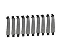 Angoily Cache D’Emplacement Pci 10 Pièces pour Boîtier Pc, Ventilation Optimisée, en Maille Métallique Noire, Compatible Matx Et ATX, Accessoire pour Ordinateur De Bureau