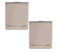 Angoily Cache-protection pour Panneau de Thermostat Climatisation Centrale Type 86, Lot de 2 Pièces Noir Transparent, Couvre-interrupteur à Bouton-poussoir Compatible Chauffage au Sol