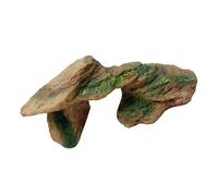 Angoily Cachette et Terrasse Résine pour Reptiles Cachette Tortue et Lézard pour Terrarium Abri Antistress pour Animaux Reptiles et Petits Mammifères Design Roche Naturelle