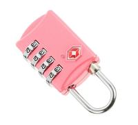 Angoily Cadenas à Combinaison Tsa à 4 Chiffres Rose Verrouillage Par Mot De Passe Des Douanes Serrure Antivol Multi-usage Pour Bagages Valises Paquet Voyage