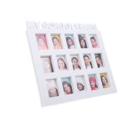 Angoily Cadre Photo Scolaire Blanc pour Garçon Fille Enregistrement Croissance Décoration Chambre Garçon Fille Cadre Photo Année Scolaire Multiple