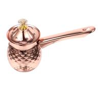 Angoily Cafetière Turque Multifonction 600 Ml en Acier Inoxydable Rose Doré Pot à Lait Cuisine Pichet à Lait Manuel pour Mousse de Café et Latte Usage Domestique et Bar à Café