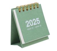 Angoily Calendrier de Bureau Mini Portable avec Socle Calendrier Compact Épais pour Bureau et Maison Organiseur de Planning