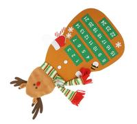 Angoily Calendrier De Feutre De Renne avec Plusieurs Poches pour Décoration De Noël Et Compte à Rebours Interactif