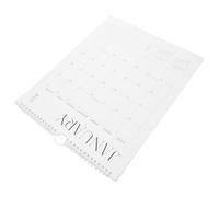 Angoily Calendrier Mural Anglais 18 Mois 2025-2026 Grand Format Vertical Papier Résistant Design Minimaliste Planification Scolaire et Professionnelle Calendrier Mensuel Suspendu