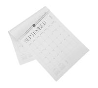 Angoily Calendrier Mural Planificateur Mensuel Papier avec Espace Écriture Calendrier Suspendu Blanc pour Bureau Maison et Salle de Classe Janv à Juil