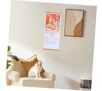 Angoily Calendrier Mural Suspendu Année Serpent Calendrier Annuel Compact avec Impression Claire Accessoire Décoratif pour Maison et Bureau Planificateur Pratique et