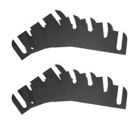 Angoily Cales de Charnière en Acier Inoxydable 10 Pièces Entretoises Noires pour Portes Intérieures Joints D’Étanchéité Flexibles pour Combler Espaces Réparation Charnières