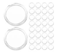 Angoily Capsules Rondes Transparentes en Acrylique 30 Mm Boîte Hermétique 100 Pièces pour Protège-monnaie Étui de Collection Sécurisé pour Pièces Exposition et Rangement Monnaie
