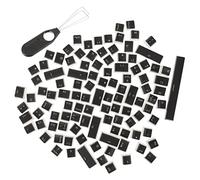 Angoily Capuchons de Touches Pudding Translucides pour Clavier D'ordinateur 108 Touches Matériau Pbt Polices Résistantes à La Décoloration pour Claviers Mécaniques