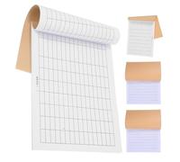 Angoily Carnet de Comptabilité 4 Exemplaires Feuilles de Registre Vierges, Livre Organisateur D'inventaire Grand Format, Tableaux Quadrillés pour Gestion Précise des Stocks et