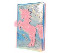 Angoily Carnet Peluche Licorne Rose Cahier Secret Fille Kawaii Journal Doux pour Carnet de Dessin et Bloc Notes Portable