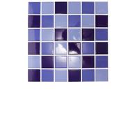 Angoily Carreaux de Céramique Bleu Lac 48 Pcs pour Carrelage de Piscine, Revêtement sans Joint, Décoratif et Résistant pour Salle de Bain, la Cuisine et Bassins Extérieurs