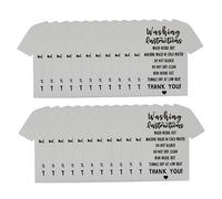Angoily Carte D’Instructions de Lavage T-Shirt 100 Pièces en Papier