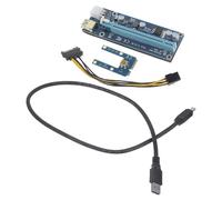 Angoily Carte Graphique d'Extension Pci-E X16 pour Ordinateur Portable Mini Pci-E Câble USB 60 CM Adaptateur GPU Externe Bleu Accessoire Informatique pour Usage Multimédia et Gaming