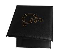 Angoily Cas d'identité Coque de Protection Etui Carte bancaire valises de Voyage Box Voyage Document Mince étui Porte-Cartes de sécurité Sociale Portefeuille Porte-Badge handicapé PU Black