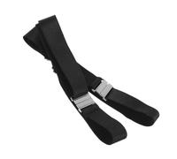 Angoily Ceinture Large pour Cuisse Femme en Polyester Sangle Antidérapante Réglable et Haute Élasticité pour Maintien Confortable des Chaussettes, 2 Pièces Noires