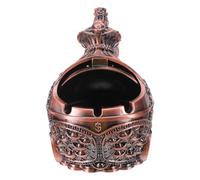 Angoily Cendrier en Laiton avec Couvercle Coupe-vent, Grosse Capacité, Statue Décorative Cheval Debout pour Intérieur et Extérieur, Accessoire de Bureau pour Fumeurs, Décoration Feng Shui,