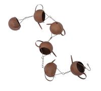 Angoily Chaîne de Pluie Métallique pour Gouttière 1,2 M Couleur Rouille, Chaîne de Cascade Décorative Extérieure pour Drainage Jardin, Récupération Eau Pluviale Villa et Balcon