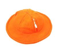 Angoily Chapeau Coloré pour Animaux de Compagnie Feutre Orange Mini Chapeau Décoratif pour Petits Animaux Accessoire Léger et Confortable Adapté aux Fêtes et Séances Photo Lapins